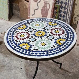 Table Marocaine en Zellige Artisanal