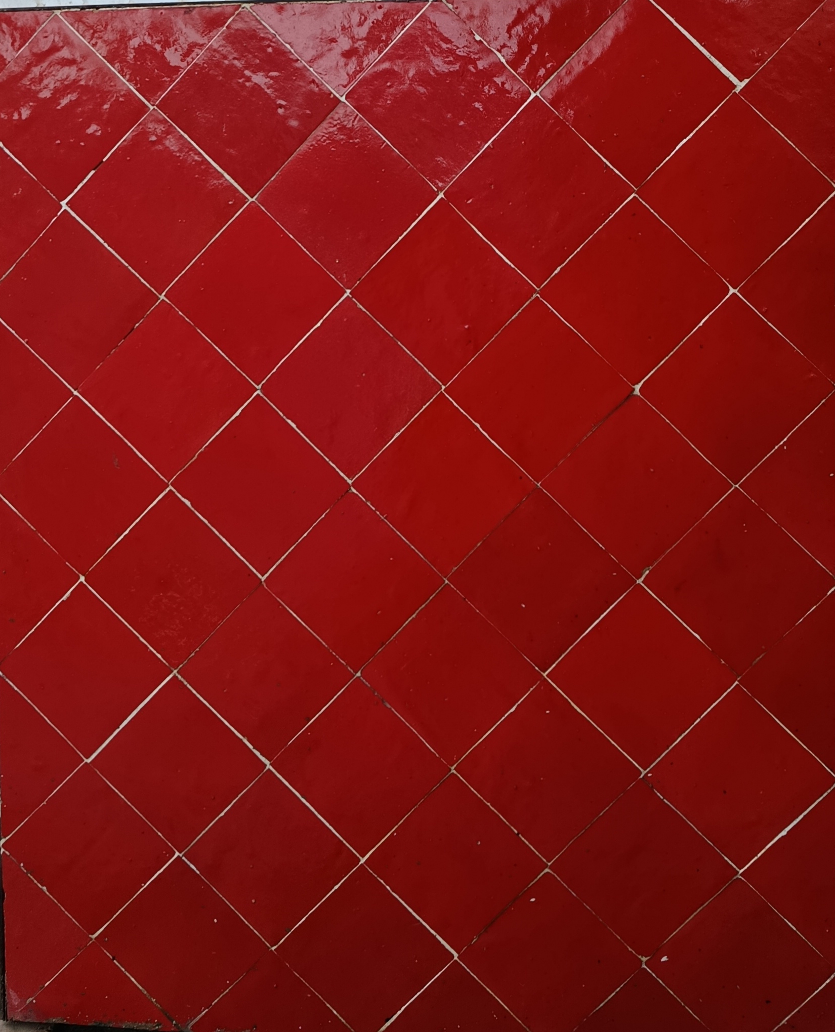 Carreaux Zellige Rouge Brillant 10x10 cm