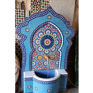 Fontaine en Zellige marocain authentique faite à la main